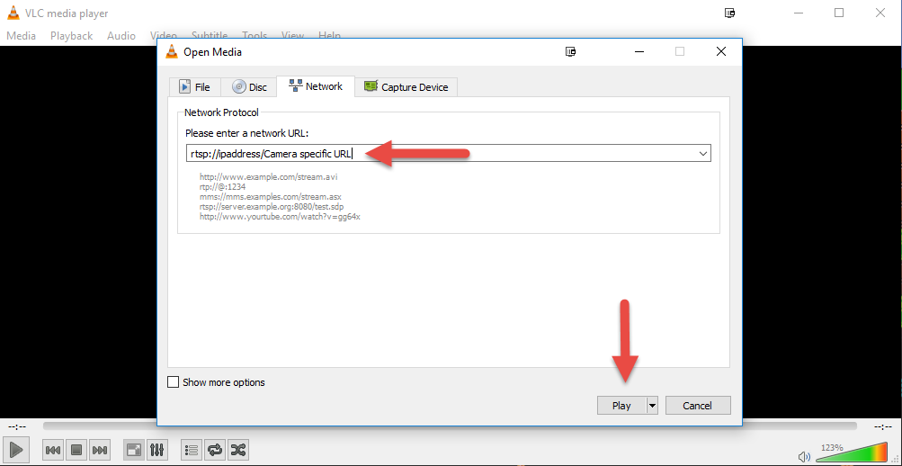 what is the network stream in vlc media player